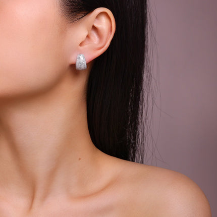 Commuter Earrings All-matching S925 Sterling Silver Elegant Design