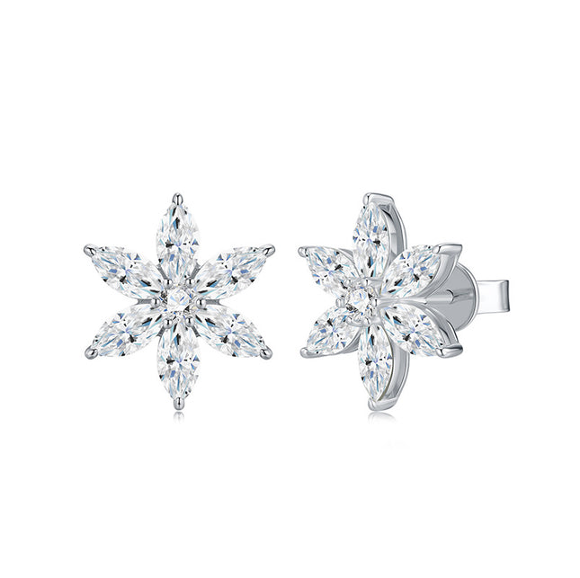 Moissanite 925 Special-interest Earrings Advanced Sense