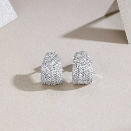 Commuter Earrings All-matching S925 Sterling Silver Elegant Design
