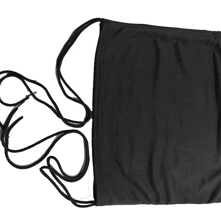 Women's Casual Bodycon Hoodie Dress - Long Sleeve Fitted Mini Dress with Drawstring (Black)