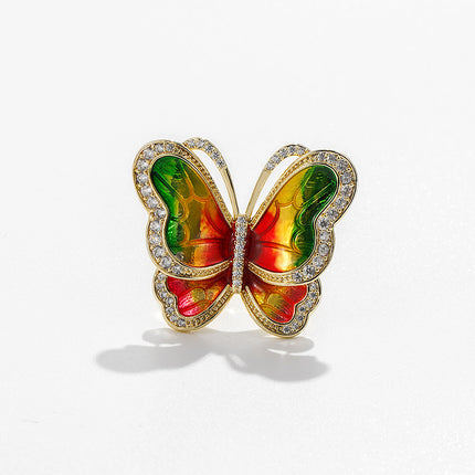 Butterfly Jewelry Set - Freshwater Pearl Necklace, Earrings & Ring