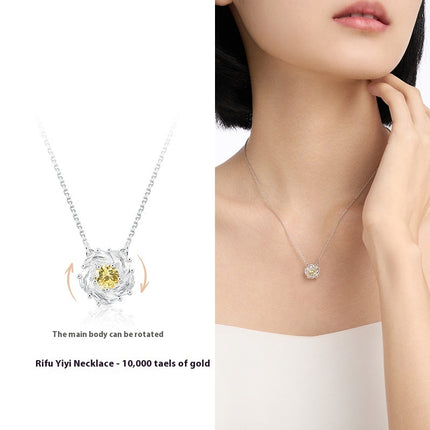 Camellia Necklace Light Luxury Clavicle Gift
