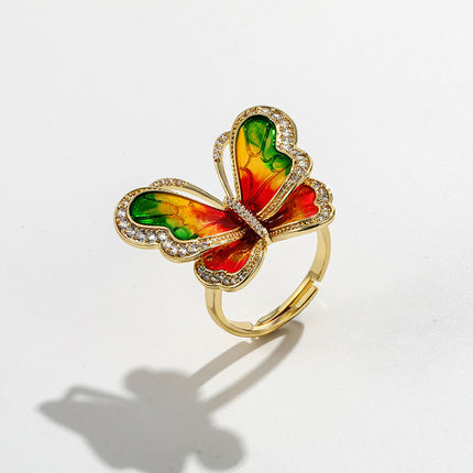 Butterfly Jewelry Set - Freshwater Pearl Necklace, Earrings & Ring