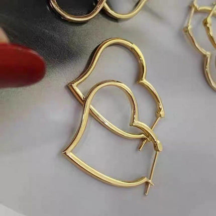 Au750 Yellow Gold "Luxe Loop" Earrings - Lightweight Minimalist Hoops