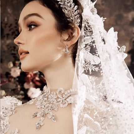 Luxury Heavy Industry European-style Royal Court Princess Large Tail Female